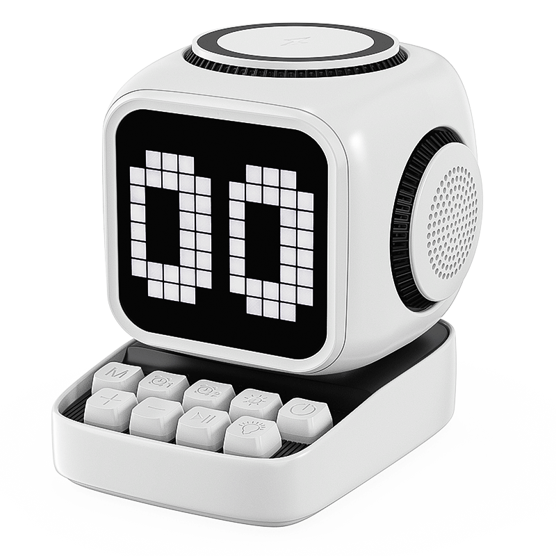 CUSYOU Zenith Station: 5-in-1 Mag-Safe Charging Hub, Hi-Fi Bluetooth Speaker & Sleep Therapy Alarm Clock