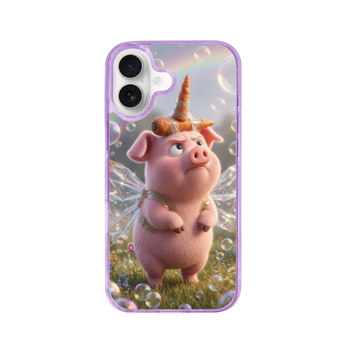 The Dreamer Pig as a Unicorn Phone Case for iPhone 17