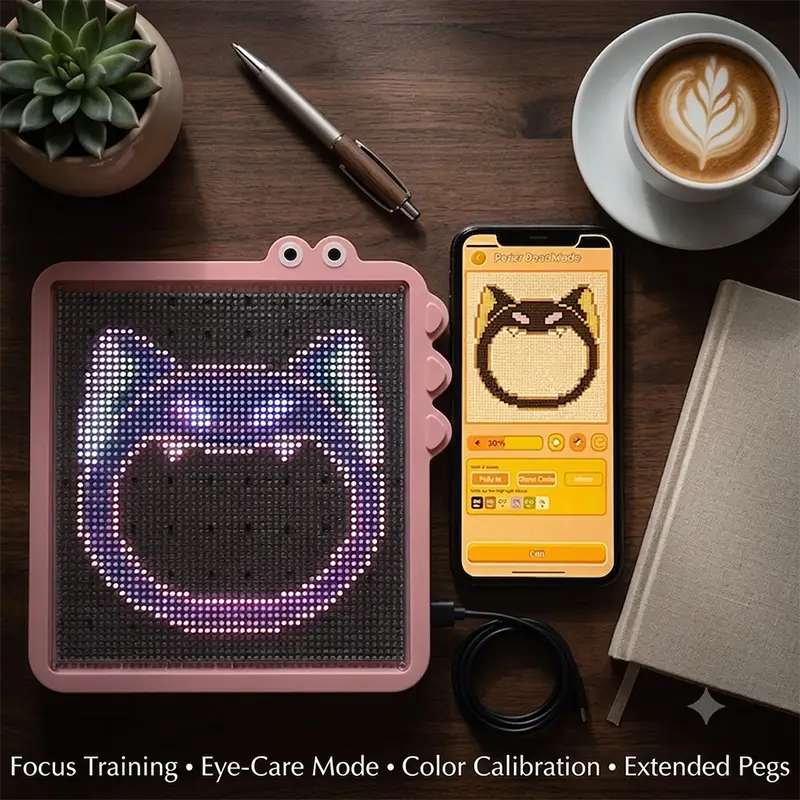 CUSYOU™ PixlBoard | スマートアプリ制御LEDビーズパズルキット