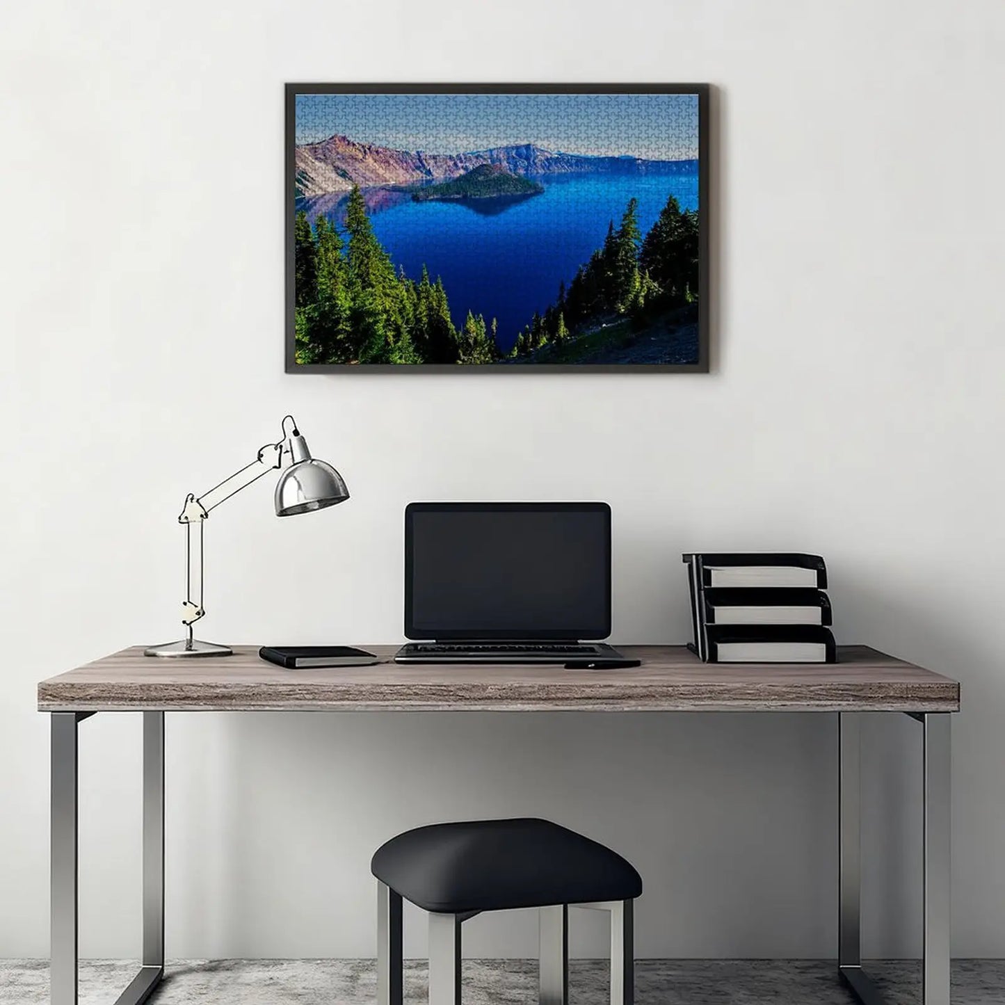 CUSYOU™: Crater Lake - Retro Snack Wood Puzzle (1000 Pieces)