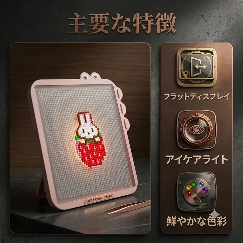 CUSYOU™ PixlBoard | スマートアプリ制御LEDビーズパズルキット