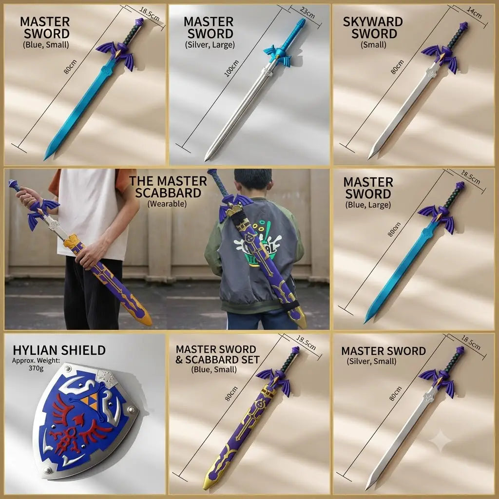 The Legend of Zelda Master Sword Replica – 1:1 Premium Premium PU Foam Prop for Cosplay & Display