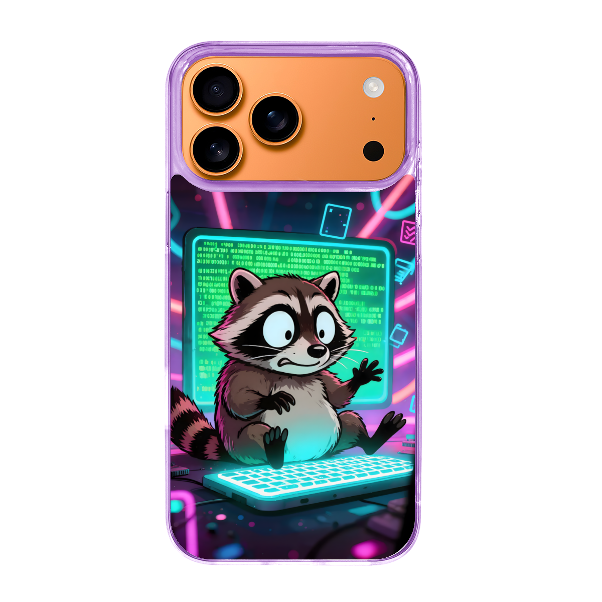 Internet Surfing Hacker Raccoon