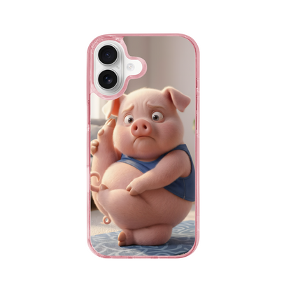 The Epic Yoga Fail Pig Phone Case for iPhone 17