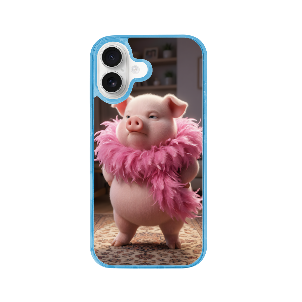 The High-Fashion Runway Pig Phone Case for iPhone 17