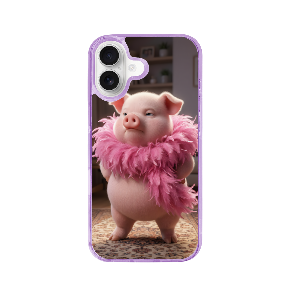 The High-Fashion Runway Pig Phone Case for iPhone 17