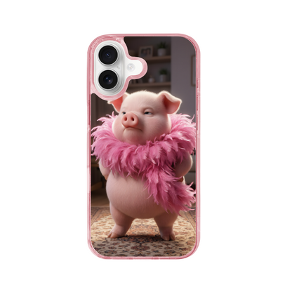 The High-Fashion Runway Pig Phone Case for iPhone 17