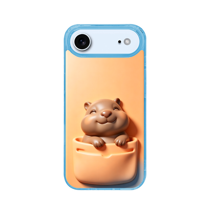 3D Illusion Capybara Phone Case for iPhone 17 Air