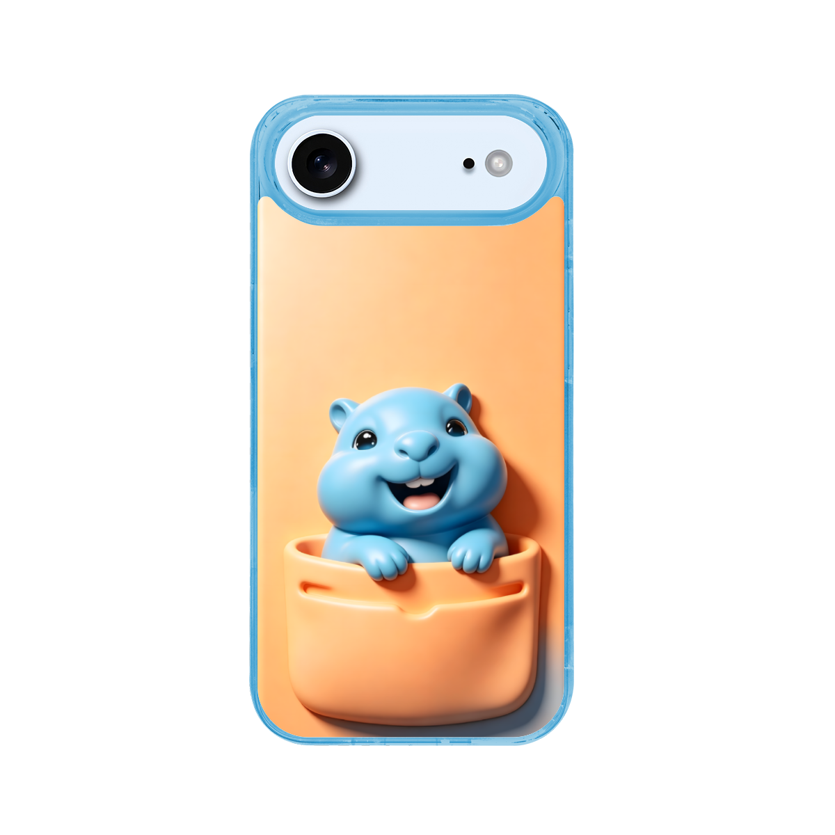 3D Illusion Hippo Phone Case for iPhone 17 Air