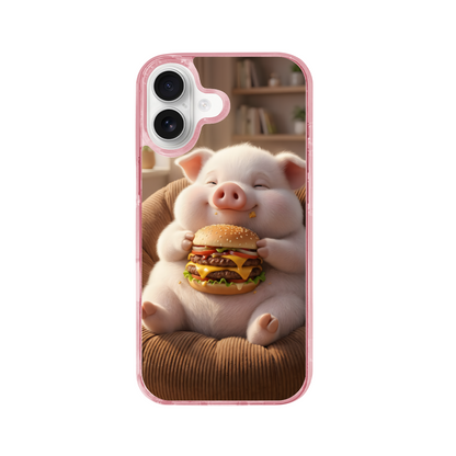 The Carb-Addicted Happy Pig Phone Case for iPhone 17