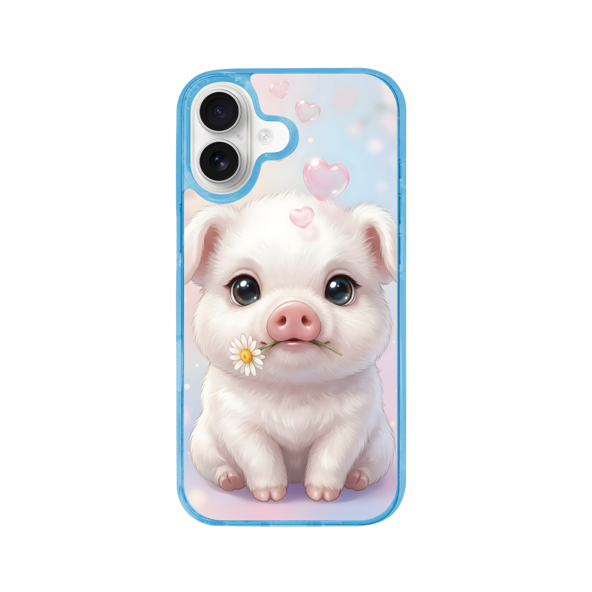 The Pure-Hearted Romantic Pig Phone Case for iPhone 17