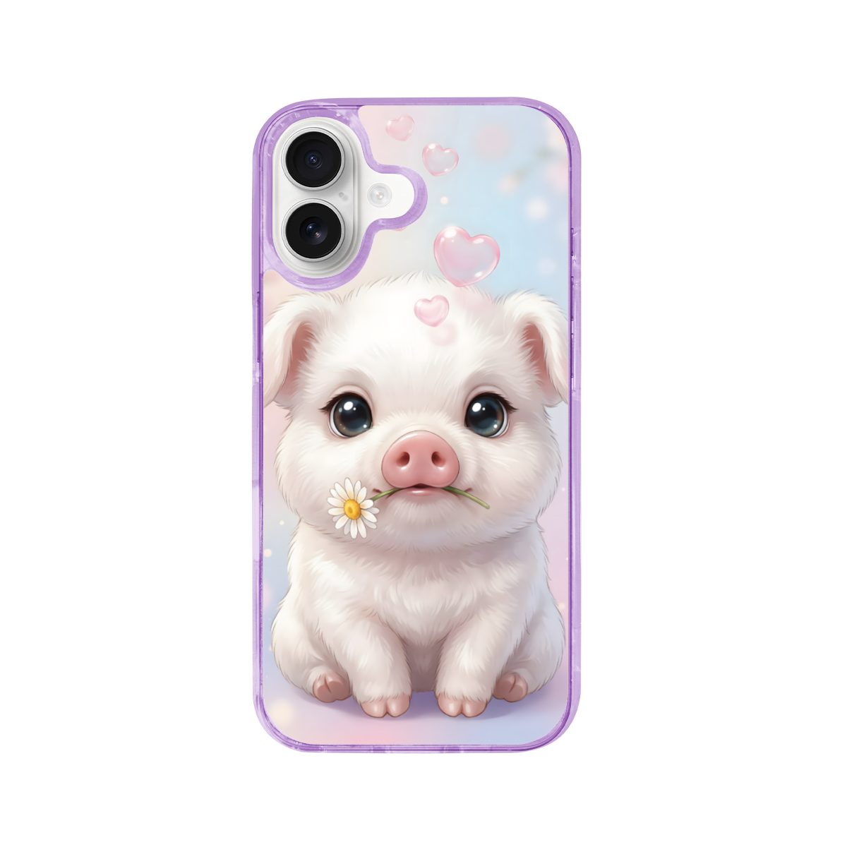The Pure-Hearted Romantic Pig Phone Case for iPhone 17
