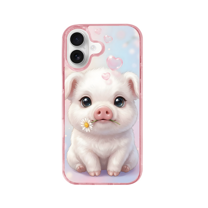 The Pure-Hearted Romantic Pig Phone Case for iPhone 17